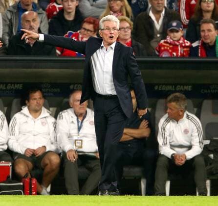 Trainer Joseph Jupp Heynckes rufend zeigend, gestikulierend Fußball Fussball UEFA CL Championsleague Herren Saison 2017 2018 18.10.2017 FC Bayern München FCB vs. Celtic Glasgow