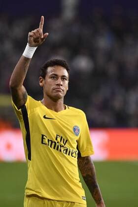 Fußball, CL, RSC Anderlecht - Paris St. Germain PSG s Neymar Jr celebrates after scoring during a third game (out of 6) in the group stage (Group B) of the UEFA Champions League competition between Belgian soccer team RSC Anderlecht and French club PSG Paris Saint-Germain, Wednesday 18 October 2017 in Brussels. DIRKxWAEM  x05185462x
