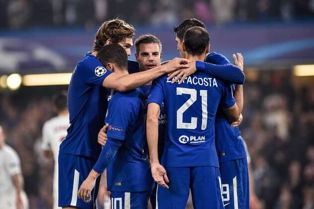 Fußball, CL, FC Chelsea - AS Rom Eden Hazard of Chelsea celebrates scoring second goal during the UEFA Champions League Group C match between Chelsea and Roma at Stamford Bridge, London, England on 18 October 2017. Copyright: xGiuseppexMaffiax 17180047