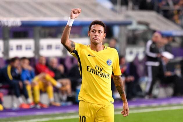 Fußball, CL, RSC Anderlecht - Paris St. Germain 10 NEYMAR JR psg JOIE FOOTBALL Anderlecht vs Paris SG Ligue des Champions 18 10 2017 AnthonyBIBARD FEP Panoramic 