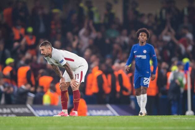 Bilder des Tages - SPORT Aleksandar Kolarov of Roma during the UEFA Champions League Group C match between Chelsea and Roma at Stamford Bridge, London, England on 18 October 2017. Copyright: xSalvioxCalabresex 17170037