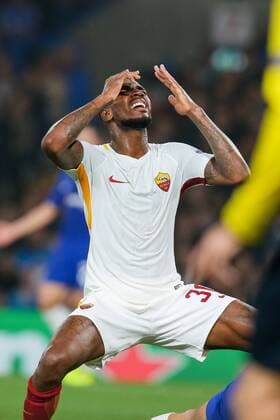 Gerson (Roma), OCTOBER 18, 2017 - Football Soccer : Gerson of AS Roma reacts during the UEFA Champions League Group Stage match between Chelsea and AS Roma at Stamford Bridge in London, England. Noxthirdxpartyxsales  (mdga017283)
