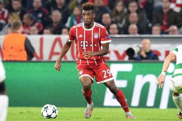 Fußball - Champions League - 03. Spieltag FC Bayern München - Celtic Glasgow am 18.10.2017 in der Allianz Arena in München Kingsley Coman (Muenchen) am Ball.