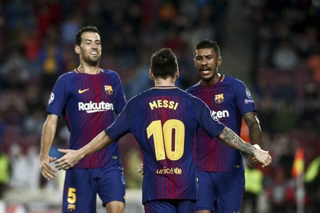 BARCELONA, SPAIN - OCTOBER 18: UEFA Champions League, Group Stage Matchday 3, Barcelona v Olympiacos, Camp Nou (photo by Nikos Mitsouras Reporter Media) SPO  Copyright: xNikosxMitsourasx xReporterxMediax