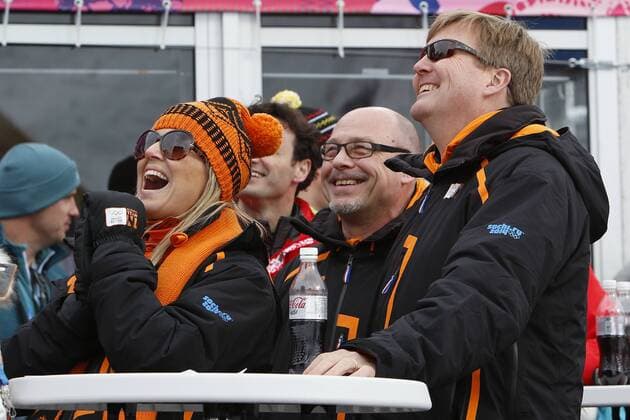 SOCHI - snowboarden , halfpipe , Rosa Khutor Extreme Park , 11-02-2014, Olympische Winterspelen 2014 , Koningin Maxima en koning Willem-Alexander op bezoek in Rosa Khutor Extreme Park. koningspaar bij Rosa Khutor Extreme Park *** SOCHI snowboarding half pipe Rosa Khutor Extreme park 11 02 2014 Olympic Winter games 2014 queen maxima and king Willem Alexander on visit in Rosa Khutor Extreme park royal couple at Rosa Khutor Extreme park 