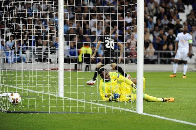 Deception Mandanda OM But FOOTBALL Marseille vs Vitoria SC Europa League 19 10 2017 FranckPennant Panoramic 