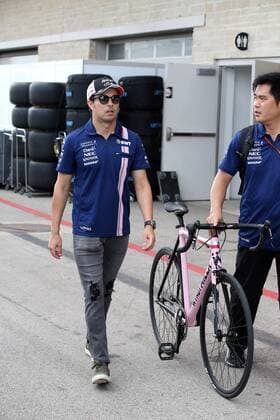 19.10.2017 - Sergio Perez (MEX) Sahara Force India F1 VJM010 United States Grand Prix, Austin 19 - 22 October 2017 19.10.2017 - Sergio Perez (MEX) Sahara Force India F1 VJM010 