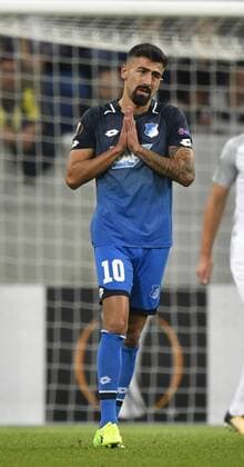 Kerem Demirbay TSG 1899 Hoffenheim Enttäuschung enttäuscht nach vergebener Torchance Chance Gestik Geste TSG 1899 Hoffenheim vs Istanbul BB Medipol Basaksehir Europa League 19.10.2017 TSG 1899 Hoffenheim vs Istanbul BB Medipol Basaksehir