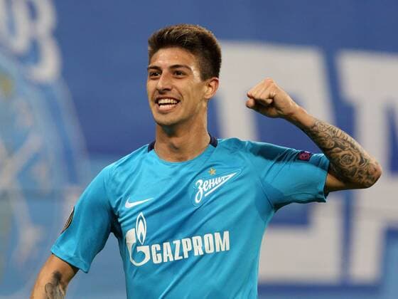October 19, 2017 - St. Petersburg, Russia - October 19, Russia, St. Petersburg, UEFA Europa League 2017 18- FC Zenit-FC Rosenborg. Player FC Zenit Emiliano Rigoni UEFA Europa League 2017 18- FC Zenit-FC Rosenborg  - ZUMAl75_ 20171019_zaf_l75_023 Copyright: xAlexanderxKulebyakinx