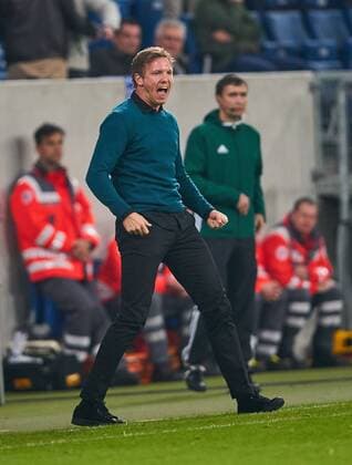 Julian NAGELSMANN, Chef-Trainer TSG Hoffenheim, Torjubel, Jubel nach dem Tor zum 1-0 TSG 1899 HOFFENHEIM - ISTANBUL Basaksehir Gruppe C, Fussball UEFA EURO EM Europameisterschaft Fussball League, Hoffenheim, 19.10.2017 EL Saison 2017 2018
