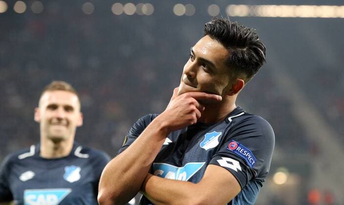Fussball Europa League: TSG 1899 Hoffenheim - Istanbul Basaksehir, Gruppe C am 19.10.2017 in der Wirsol Rhein Neckar Arena, xmdx, 2-0 durch Nadiem AMIRI (18, 1899 Hoffenheim) , torjubel TSG 1899 Hoffenheim - Istanbul Basaksehir