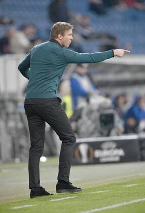 Trainer Coach Julian Nagelsmann TSG 1899 Hoffenheim am Spielfeldrand Gestik, Geste TSG 1899 Hoffenheim vs Istanbul BB Medipol Basaksehir Europa League 19.10.2017 TSG 1899 Hoffenheim vs Istanbul BB Medipol Basaksehir