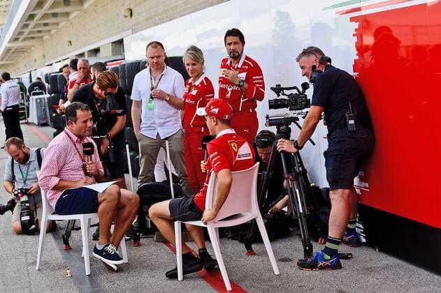 Sebastian Vettel (GER 5), Scuderia Ferrari, Grosser Preis von USA 2017, Vorbereitungen, Motorsport, Formel 1, 19.10.2017, Austin Copyright: xAndre Eibner-Pressefotox EP_JAE