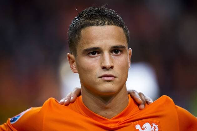 AMSTERDAM, Nederland - Kazachstan, voetbal, interland, oranje, kwalificatie EK 2016, 15-10-2014, Stadion de Arena, Nederland speler Ibrahim Afellay. nederland - kazachstan *** Amsterdam The Netherlands Kazakhstan Football interland Orange qualification I 2016 15 10 2014 Stadium the Arena The Netherlands player Ibrahim Afellay The Netherlands Kazakhstan 