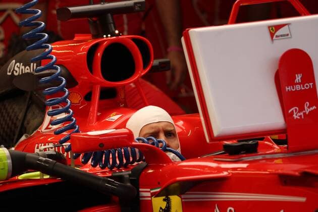20.10.2017 - Free Practice 1, Sebastian Vettel (GER) Scuderia Ferrari SF70H United States Grand Prix, Austin 19 - 22 October 2017 20.10.2017 - Free Practice 1, Sebastian Vettel (GER) Scuderia Ferrari SF70H 
