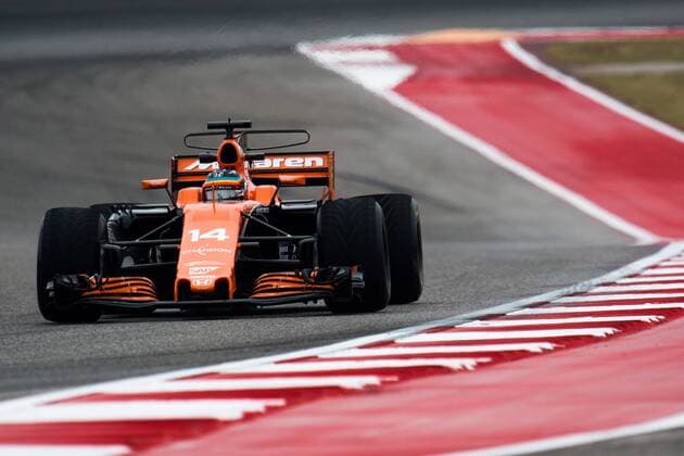 20.10.2017 - Free Practice 1, Fernando Alonso (ESP) McLaren MCL32 United States Grand Prix, Austin 19 - 22 October 2017 20.10.2017 - Free Practice 1, Fernando Alonso (ESP) McLaren MCL32 