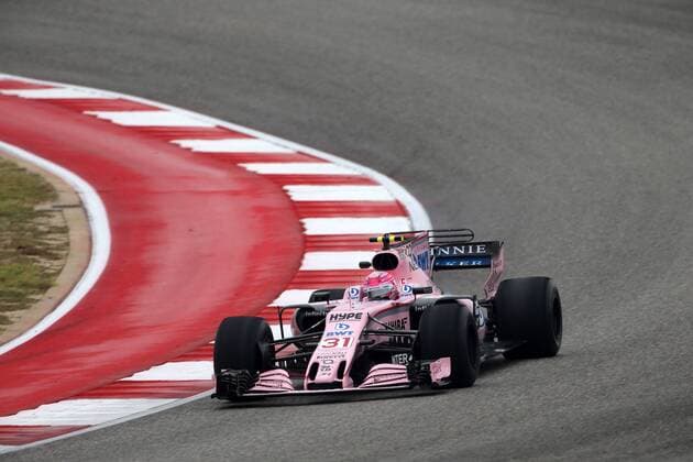 20.10.2017 - Free Practice 1, Esteban Ocon (FRA) Sahara Force India F1 VJM10 United States Grand Prix, Austin 19 - 22 October 2017 20.10.2017 - Free Practice 1, Esteban Ocon (FRA) Sahara Force India F1 VJM10 