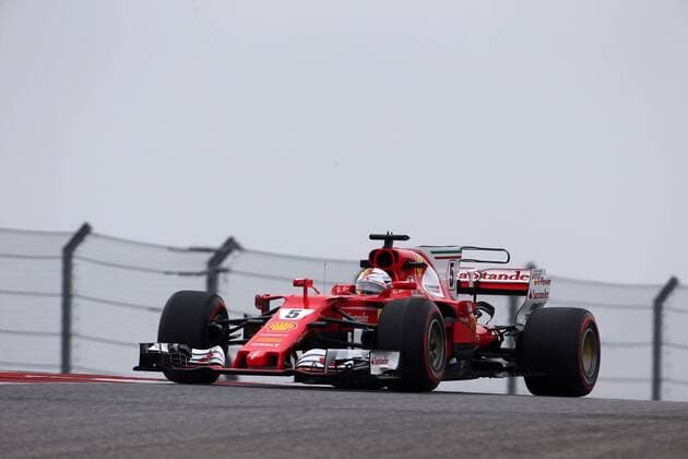 20.10.2017 - Free Practice 1, Sebastian Vettel (GER) Scuderia Ferrari SF70H United States Grand Prix, Austin 19 - 22 October 2017 20.10.2017 - Free Practice 1, Sebastian Vettel (GER) Scuderia Ferrari SF70H 