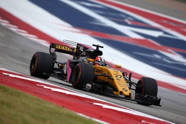 20.10.2017 - Free Practice 1, Nico Hulkenberg (GER) Renault F1 Team RS17 United States Grand Prix, Austin 19 - 22 October 2017 20.10.2017 - Free Practice 1, Nico Hulkenberg (GER) Renault Sport F1 Team RS17 