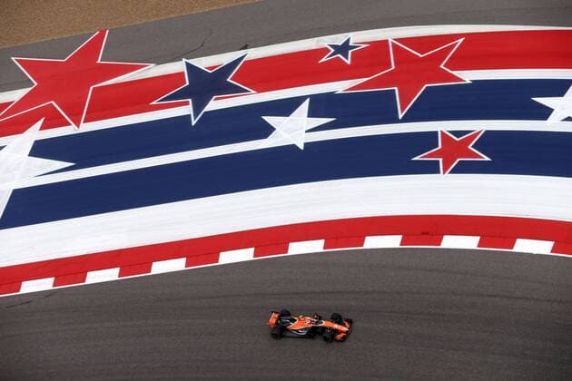 20.10.2017 - Free Practice 1, Stoffel Vandoorne (BEL) McLaren MCL32 United States Grand Prix, Austin 19 - 22 October 2017 20.10.2017 - Free Practice 1, Stoffel Vandoorne (BEL) McLaren MCL32 