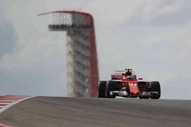 20th October 2017, Circuit of the Americas, Austin, USA; American Formula One Grand Prix, Friday Free Practice; Kimi Raikkonen - Scuderia Ferrari  ActionPlus11941733