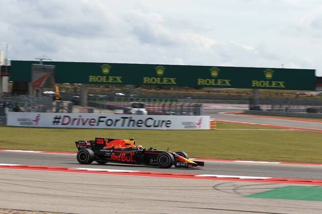 20th October 2017, Circuit of the Americas, Austin, USA; American Formula One Grand Prix, Friday Free Practice; Max Verstappen - Red Bull Racing  ActionPlus11941751