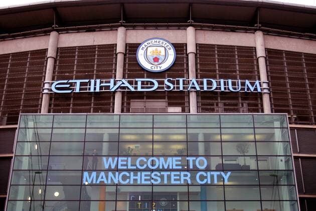 Manchester City v Burnley Premier League A general view outside the stadium at the Premier League match at the Etihad Stadium, Manchester Content Not Available For UK Newspapers Copyright: xPaulxKeevilx FIL-10834-0008