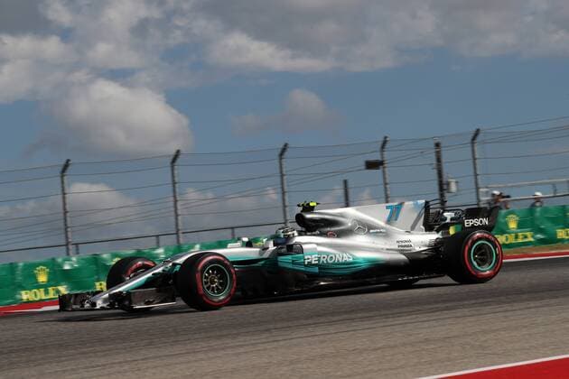 21.10.2017 - Qualifying, Valtteri Bottas (FIN) Mercedes AMG F1 W08 United States Grand Prix, Austin 19 - 22 October 2017 21.10.2017 - Qualifying, Valtteri Bottas (FIN) Mercedes AMG F1 W08 