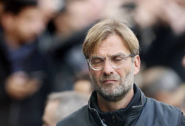 Liverpool s Jurgen Klopp looks on during the premier league match at Wembley Stadium, London. Picture date 22nd October 2017. Picture credit should read: David Klein Sportimage EDITORIAL USE ONLY. No use with unauthorised audio, video, data, fixture lists, club league logos or live services. Online in-match use limited to 120 images, no video emulation. No use in betting, games or single club league player publications.