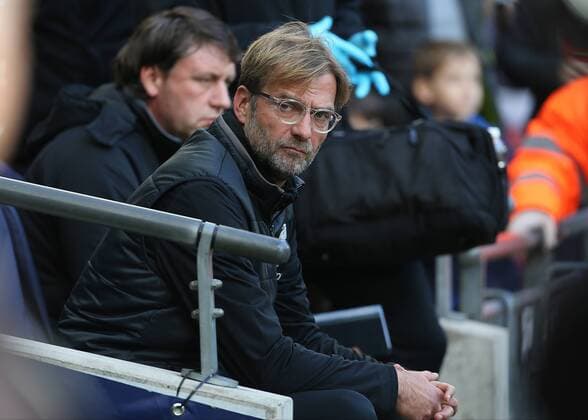 22nd October 2017, Wembley Stadium, London England; EPL Premier League football, Tottenham Hotspur versus Liverpool; Liverpool Manager Jurgen Klopp prepares for kick off  ActionPlus11943157