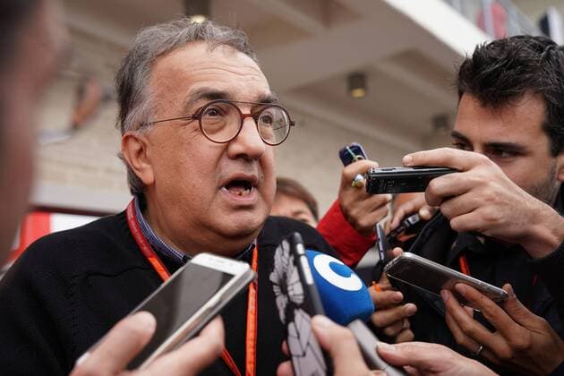 Bilder des Tages - SPORT 22.10.2017 - Sergio Marchionne (ITA), Ferrari President and CEO of Fiat Chrysler Automobiles United States Grand Prix, Austin 19 - 22 October 2017 22.10.2017 - Sergio Marchionne (ITA), Ferrari President and CEO of Fiat Chrysler Automobiles 