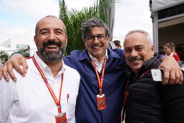 22.10.2017 - Ivan Capelli (ITA) RAI TV, President, Giancarlo Bruno (ITA) RAI TV and Gianfranco Mazzoni (ITA) RAI TV United States Grand Prix, Austin 19 - 22 October 2017 22.10.2017 - Ivan Capelli (ITA) RAI TV, President, Giancarlo Bruno (ITA) RAI TV and Gianfranco Mazzoni (ITA) RAI TV 