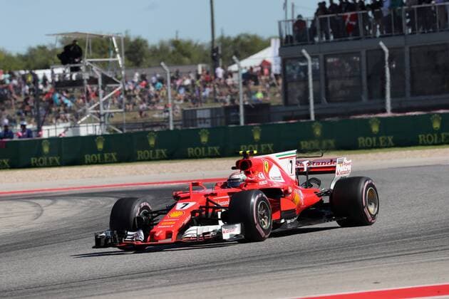 22.10.2017 - Race, Kimi Raikkonen (FIN) Scuderia Ferrari SF70H United States Grand Prix, Austin 19 - 22 October 2017 22.10.2017 - Race, Kimi Raikkonen (FIN) Scuderia Ferrari SF70H 