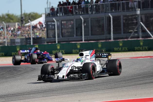 22.10.2017 - Race, Felipe Massa (BRA) Williams FW40 United States Grand Prix, Austin 19 - 22 October 2017 22.10.2017 - Race, Felipe Massa (BRA) Williams FW40 