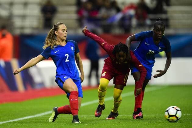 Charlotte Lorgere France FOOTBALL France vs Ghana feminine amical Reims 23 10 2017 JBAutissier Panoramic 
