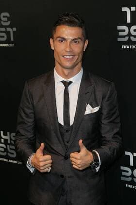 (171024) -- LONDON, Oct. 24, 2017 -- Real Madrid s Cristiano Ronaldo arrives for the Best FIFA Football Awards 2017 in London, Britain, Oct. 23, 2017. ) (SP)BRITAIN-LONDON-THE BEST FIFA FOOTBALL AWARDS 2017 TimxIreland 