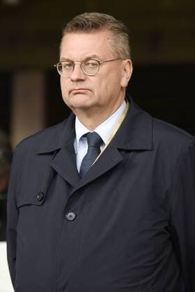 DFB-Praesident Reinhard Grindel. Deutschland, Grossaspach: Fussball, Nationalmannschaft Frauen, WM-Qualifikation: Deutschland vs Faeroer am 24.10.2017, mechatronik-Arena.