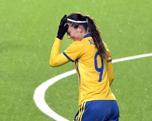 Boras Sweden 2017-10-24 World Cup Qualification 2017 18 Sweden(SWE)Hungary(HUN) Kosovare Asllanir(SWE) 3-0 PHOTO BOBBO LAUHAGE KOD 0300003 COPYRIGHT KAMERAPRESS.SE KP0300003 