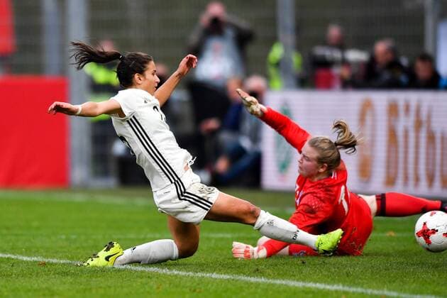 Hasret Kayikci (Deutschland , Germany , DFB ) (23) schiebt zum 8:0 ein, Fussball, WM 2019 - Qualifikation Deutschland - Färöer,