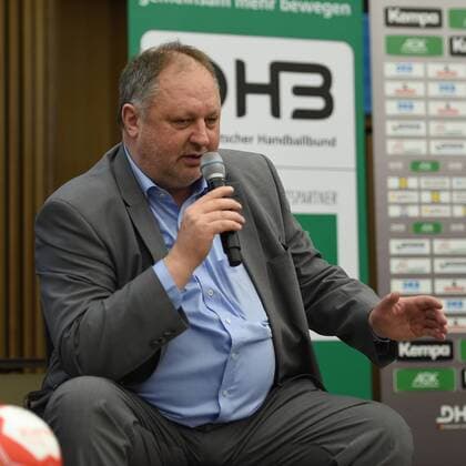 Handball, Herren, Länderspiel Deutschland - Spanien in Berlin, Pressekonferenz, DHB-Präsident Andreas Michelmann, 25.10.17, Copyright: xMichaelxHundtx xMatthiasxKochx