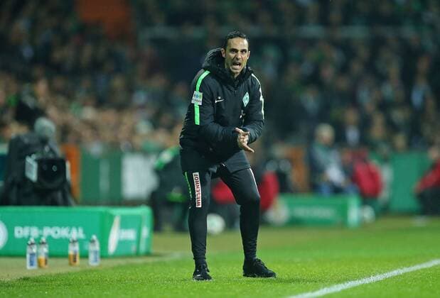 Bremen, Germany 25.10.2017, DFB-Pokal 2. Runde, SV Werder Bremen - TSG 1899 Hoffenheim, Trainer Alexander Nouri (Werder Bremen) ( DeFodi035