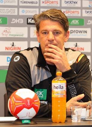 Leipzig, 27.10.2017, Lindner Hotel, Handball Damen, Pressekonferenz im Vorfeld der Handball Weltmeisterschaft der Frauen 2017 , Im Bild: Torwarttrainer Jan Heupert (Deutschland) ,
