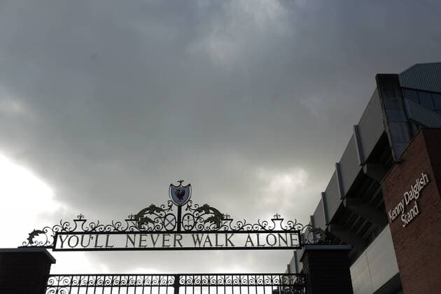 PXL_Anfield football stadium 15.10.2017., Liverpool, England - Anfield is a football stadium which has a seating capacity of 54,074 making it the sixth largest football stadium in England. It has been the home of Liverpool F.C. since their formation in 1892. It was originally the home of Everton F.C. from 1884 to 1891. The stadium has four stands: the Spion Kop, Main Stand, The Centenary Stand (later to be renamed The Kenny Dalglish Stand) and Anfield Road. The Shankly Gates, in tribute of Bill Shankly, Paisley s predecessor between 1959 and 1974, are at the Anfield Road end. Their design includes a Scottish flag, a Scottish thistle, the Liverpool badge, and the words You ll Never Walk Alone . LukaxStanzl PIXSELL