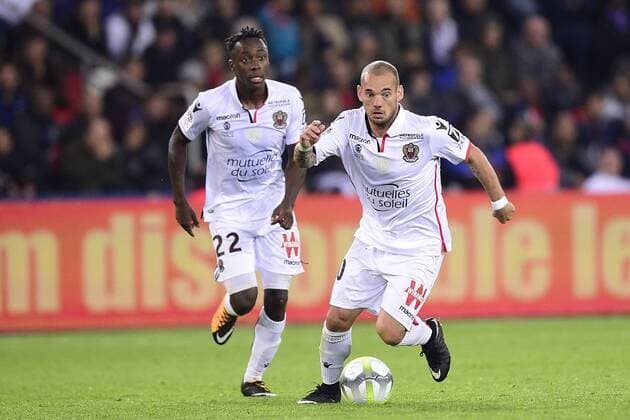 SNEIJDER Wesley Nice FOOTBALL PSG vs Nice Conforama Ligue1 27 10 2017 JBAutissier Panoramic 