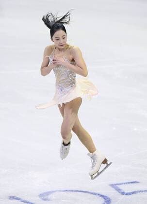 Figure skating Eiskunstlauf Honda at Skate Canada Marin Honda of Japan performs during the women s short program at Skate Canada International in Regina, Canada, on Oct. 27, 2017. Honda finished 10th in her Grand Prix competition debut in the 