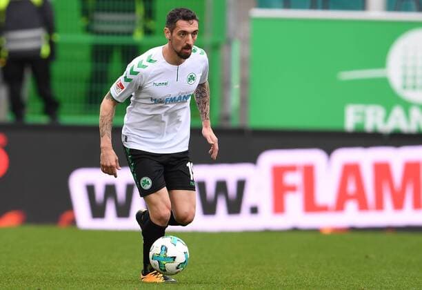 28.10.2017 - Fussball - Saison 2017 2018 - 2. Fussball - Bundesliga - 12. Spieltag: SpVgg Greuther Fürth ( Kleeblatt ) - SV Sandhausen SVS - - Roberto Hilbert (19, SpVgg Greuther Fürth ) Freisteller Einzelbild