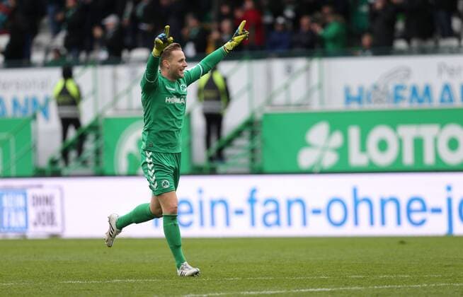 Marius Funk (SpVgg Greuther Fuerth), jubelt, Begegnung SpVgg Greuther Fuerth vs SV Sandhausen, 28.10.2017, 2. Bundesliga, Fuerth Copyright: xWuestx Eibner-Pressefotox EP_fwt
