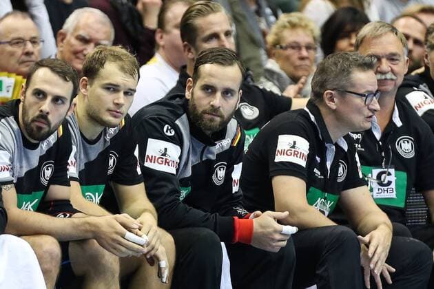 Silvio Heinevetter (Deutschland) - Handball Länderspiel Deutschland vs. Spanien in der GETEC Arena in Magdeburg - Freisteller,Einzelbild,Aktion,Deutschland, Handball, Mann,Männer,28.10.2017