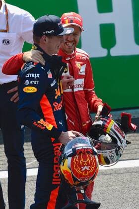 Max Verstappen (NEL 33), Red Bull Racing, Sebastian Vettel (GER 5), Scuderia Ferrari, Qualifying, Motorsport, Formel 1, 28.10.2017, MEXICO Copyright: xAndre Eibner-Pressefotox EP_JAE