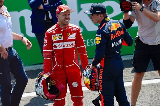 Max Verstappen (NEL 33), Red Bull Racing, Sebastian Vettel (GER 5), Scuderia Ferrari, Qualifying, Motorsport, Formel 1, 28.10.2017, MEXICO Copyright: xAndre Eibner-Pressefotox EP_JAE